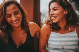 Faces of Laughing Women