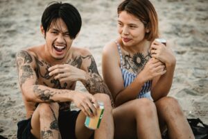 Smiling Couple on Beach