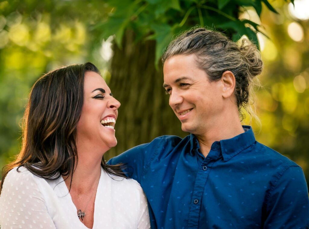 Close-Up Shot of a Happy Couple