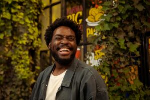 Photo of a Man with a Beard Laughing